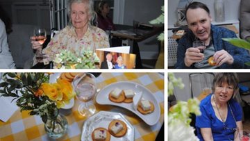 Adelaide House care home Residents enjoy cheese and wine party with a royal flavour